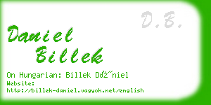 daniel billek business card